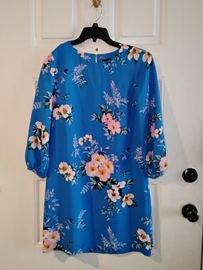 New Ann Taylor Blue Floral Mini Dress